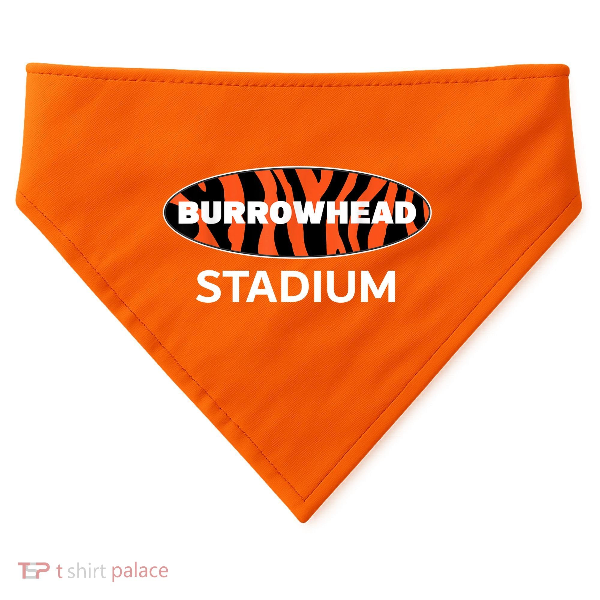 Burrowhead Stadium Cincinnati Football USA-Made Doggie Bandana