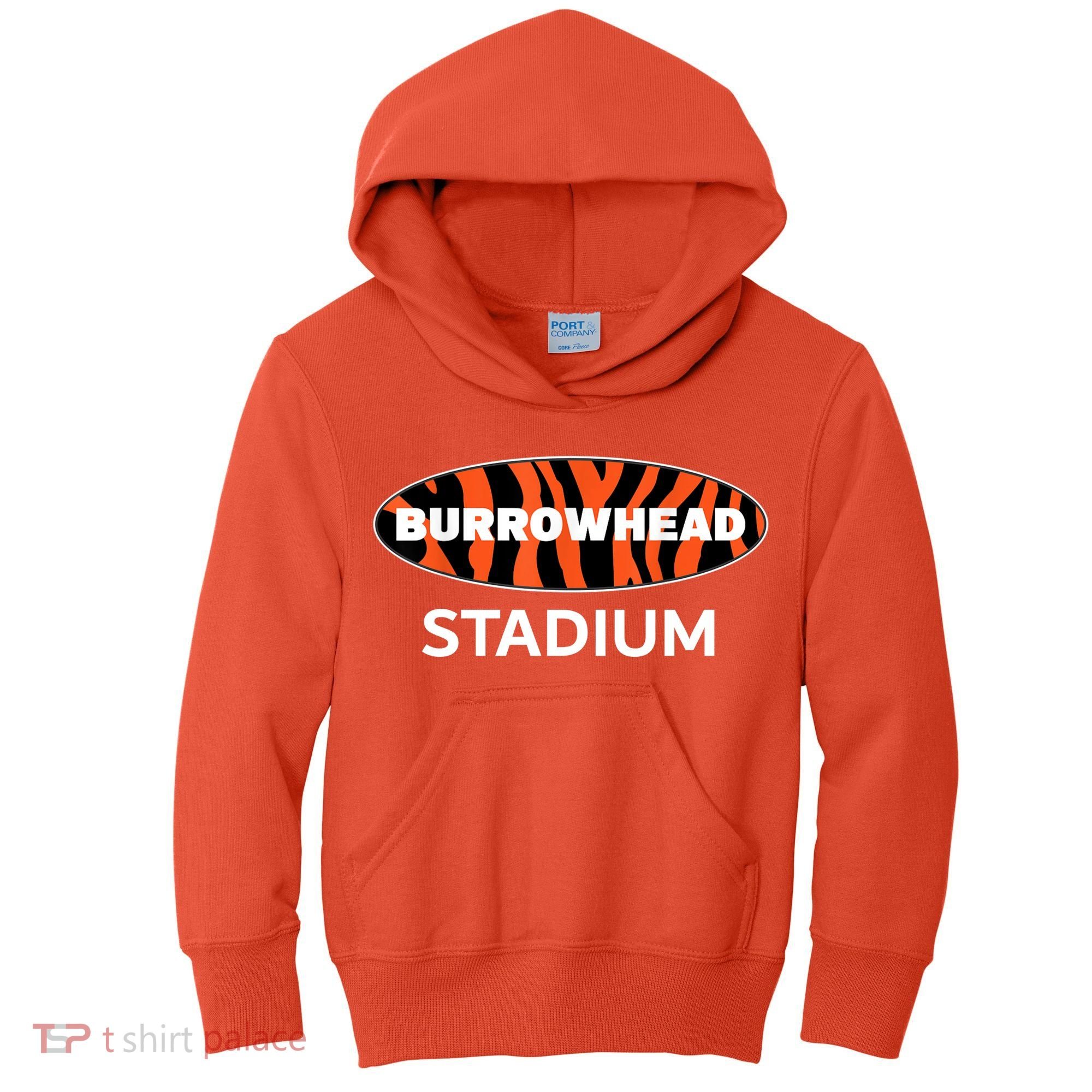 Burrowhead Stadium Cincinnati Football Kids Hoodie