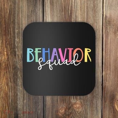 Behavior Squad Colorful Therapist Coaster