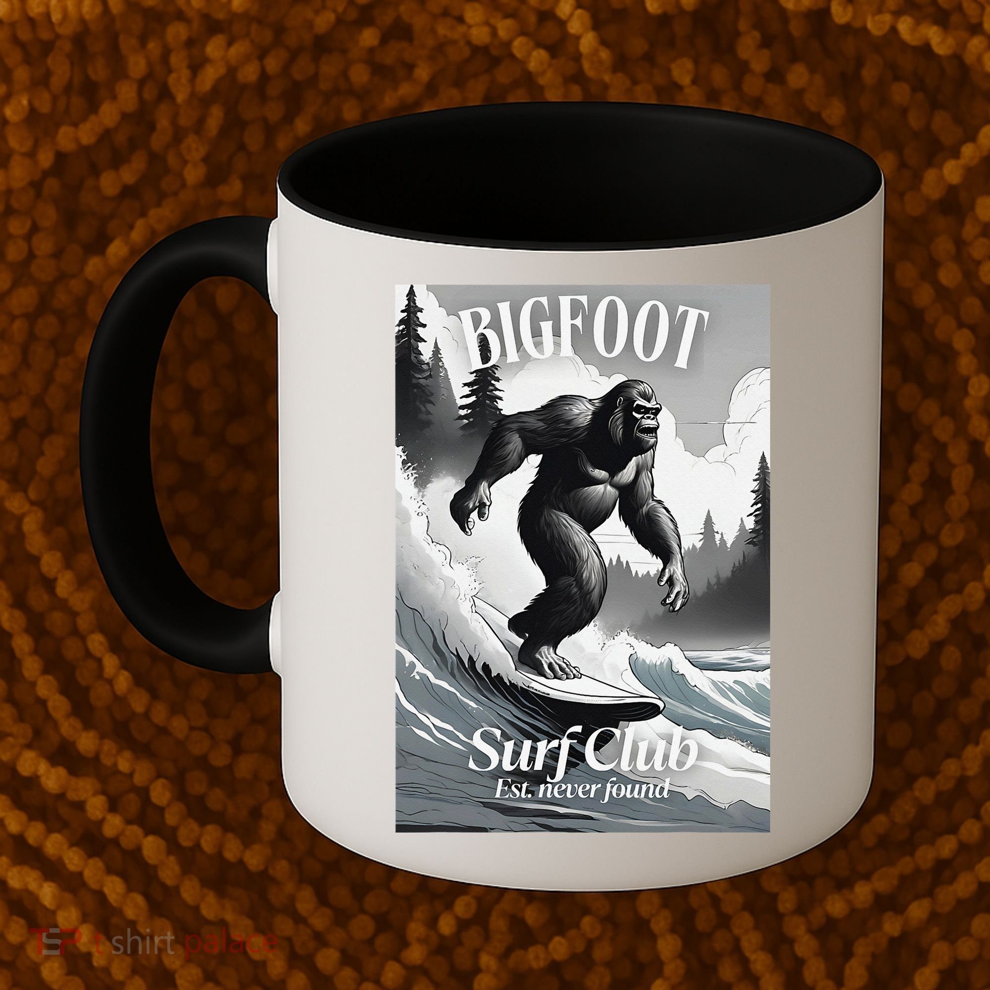 Bigfoot Surf Club Est Coffee Mug