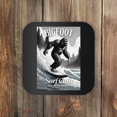 Bigfoot Surf Club Est Coaster