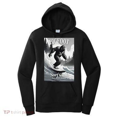 Bigfoot Surf Club Est Women's Hoodie