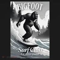 Bigfoot Surf Club Est Ornament thumb 1