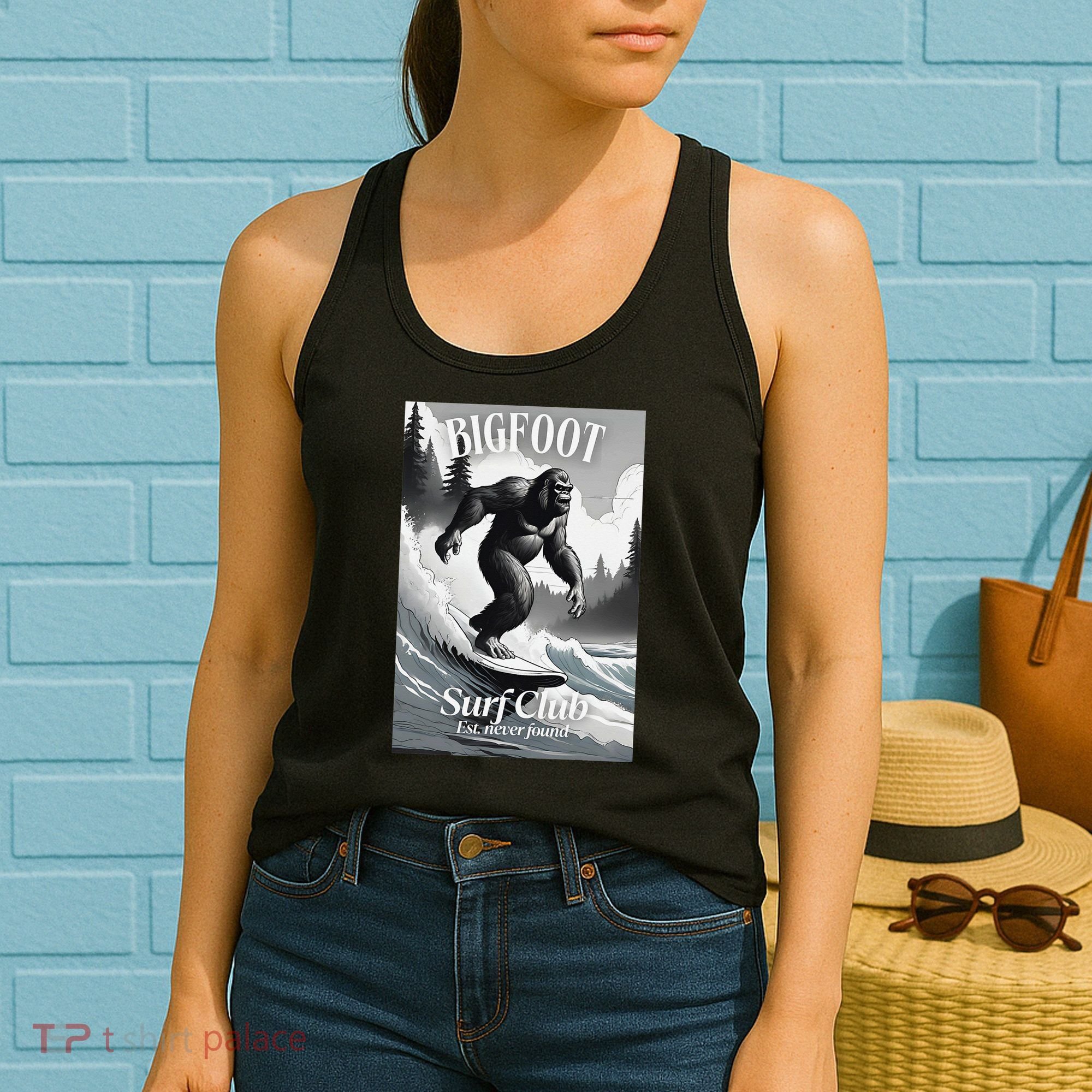 Bigfoot Surf Club Est Women's Tank Top