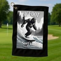 Bigfoot Surf Club Est Golf Towel thumb 1