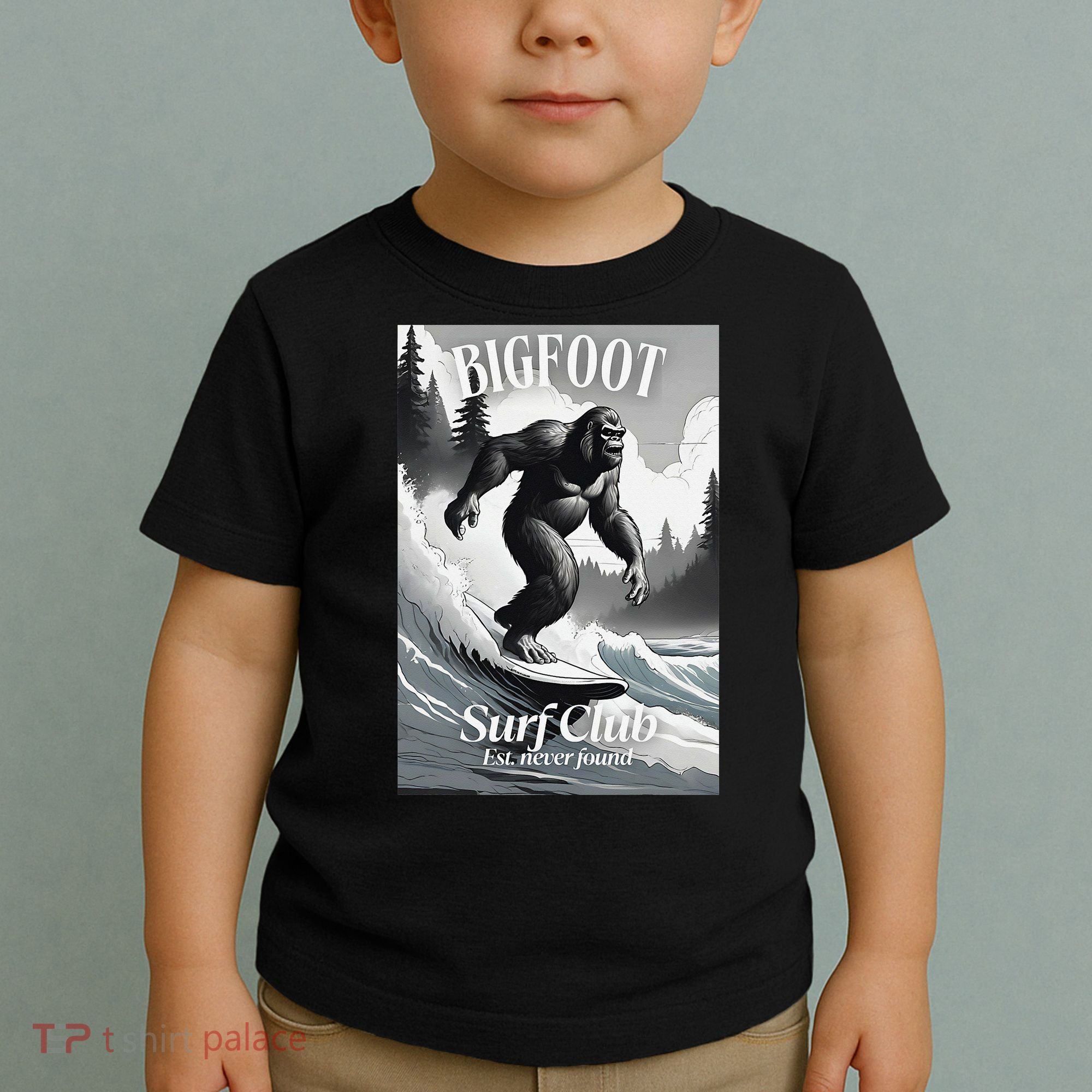 Bigfoot Surf Club Est Toddler T-Shirt