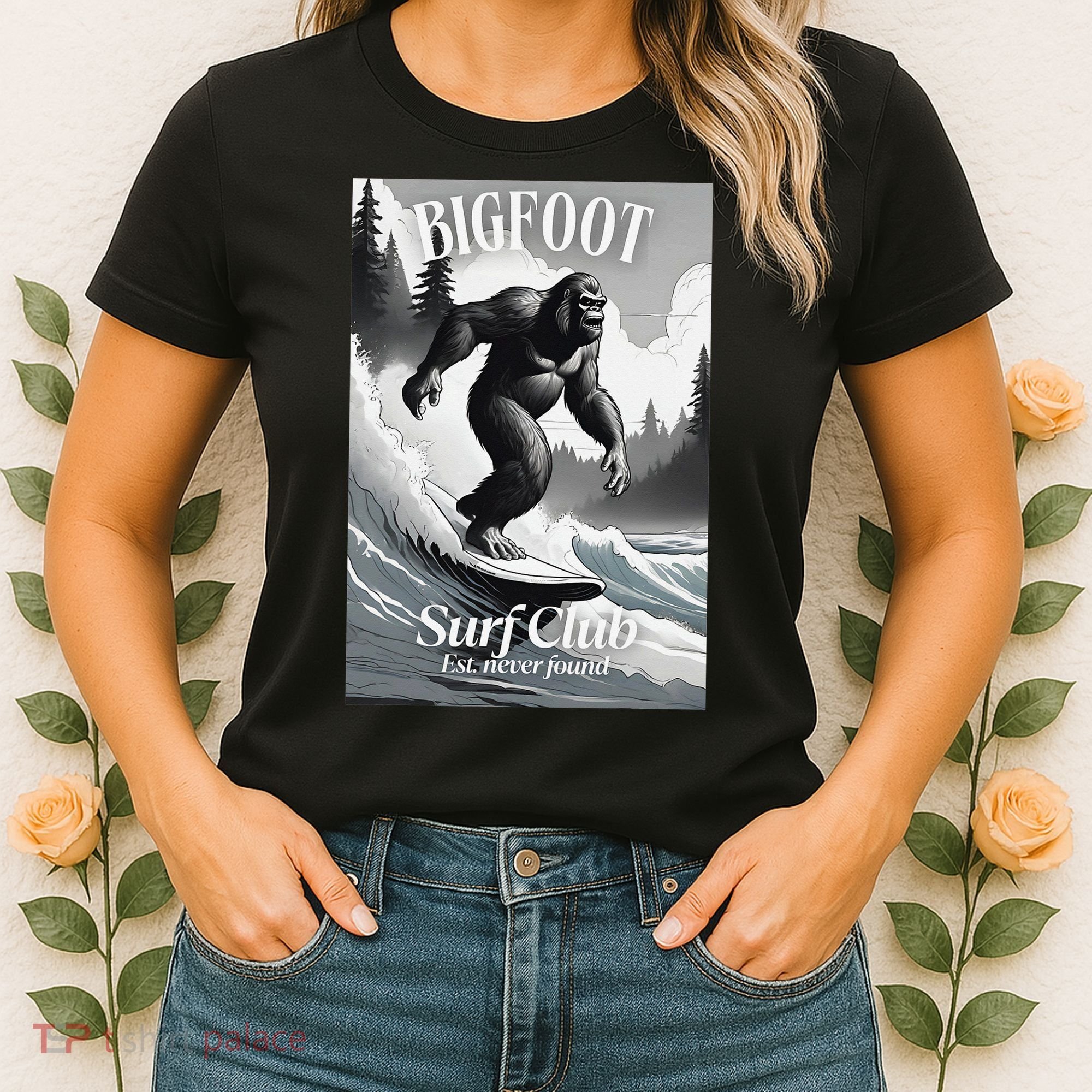 Bigfoot Surf Club Est Women's T-Shirt
