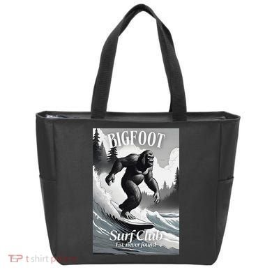Bigfoot Surf Club Est Tote Bag