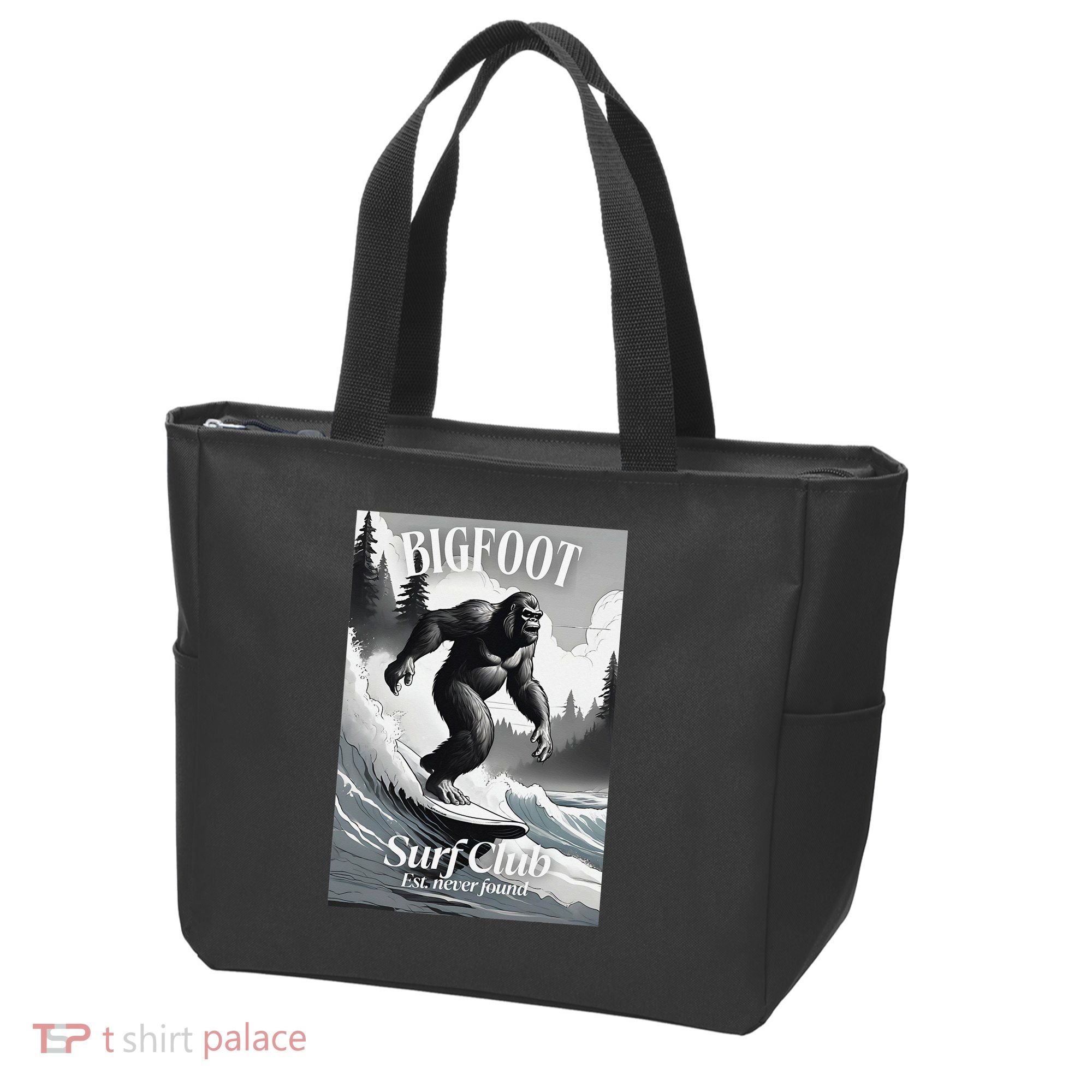 Bigfoot Surf Club Est Tote Bag