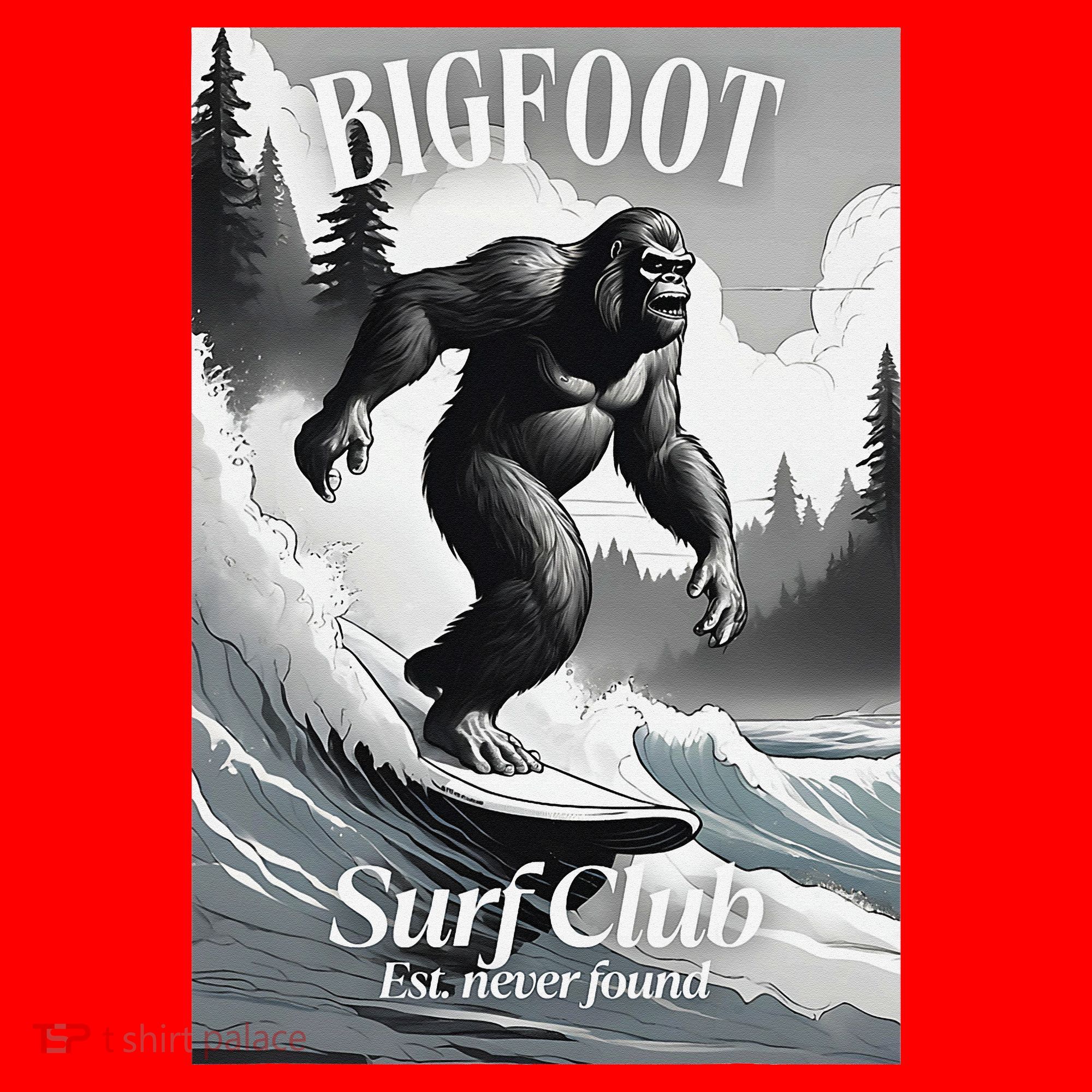 Bigfoot Surf Club Est Santa Hat