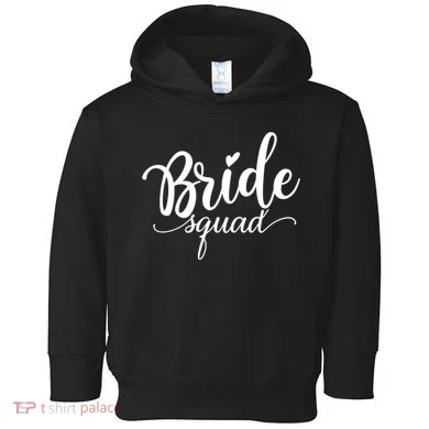 Bride Squad Cute Wedding Toddler Hoodie