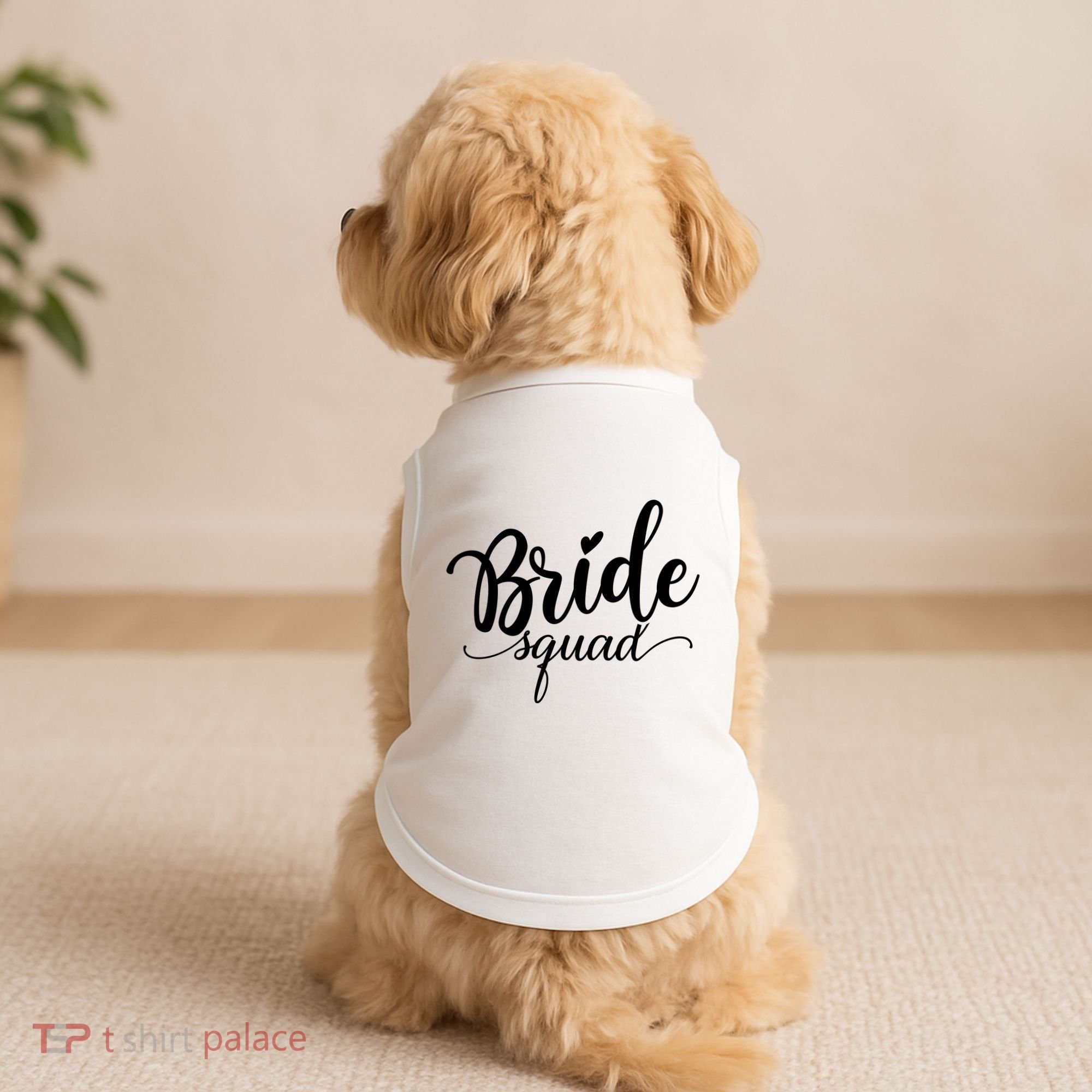 Bride Squad Cute Wedding Doggie Tank