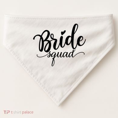 Bride Squad Cute Wedding USA-Made Doggie Bandana