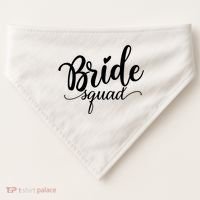 Bride Squad Cute Wedding USA-Made Doggie Bandana thumb 0