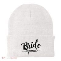 Bride Squad Cute Wedding Beanie thumb 0