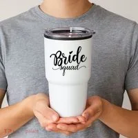 Bride Squad Cute Wedding Tumbler thumb 2