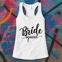 Bride Squad Cute Wedding Women's Tank Top thumb 3