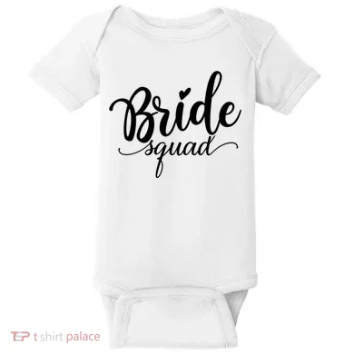 Bride Squad Cute Wedding Baby Bodysuit