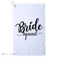 Bride Squad Cute Wedding Golf Towel thumb 0