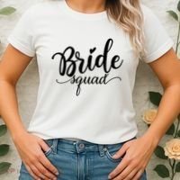 Bride Squad Cute Wedding Women's T-Shirt thumb 2