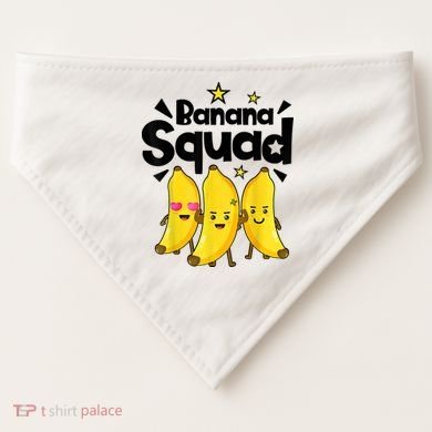 Banana Squad Dance Dancing Funny Cute USA-Made Doggie Bandana