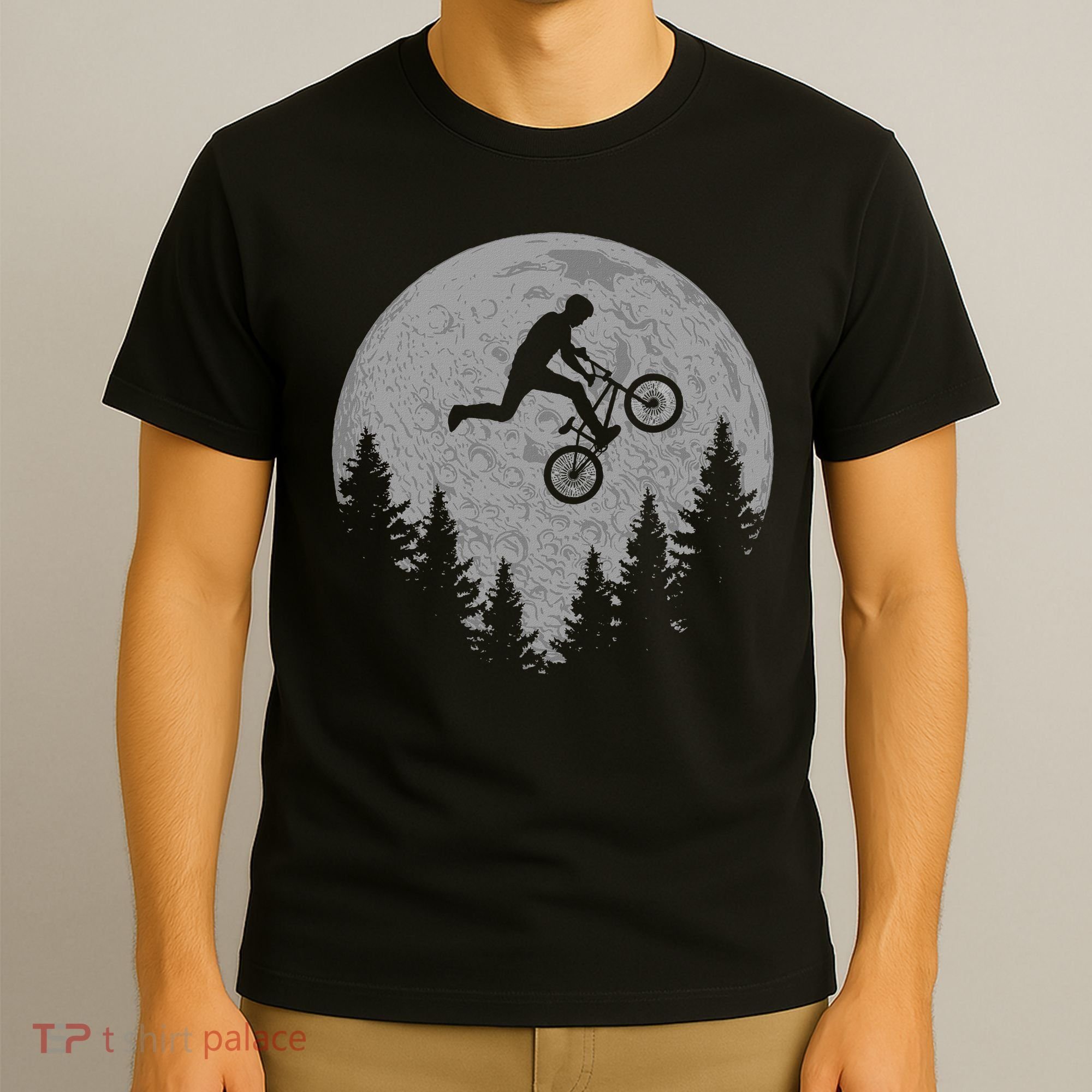Bmx Stunt Dirt Bike Moon Freestyle Rider Gift T-Shirt