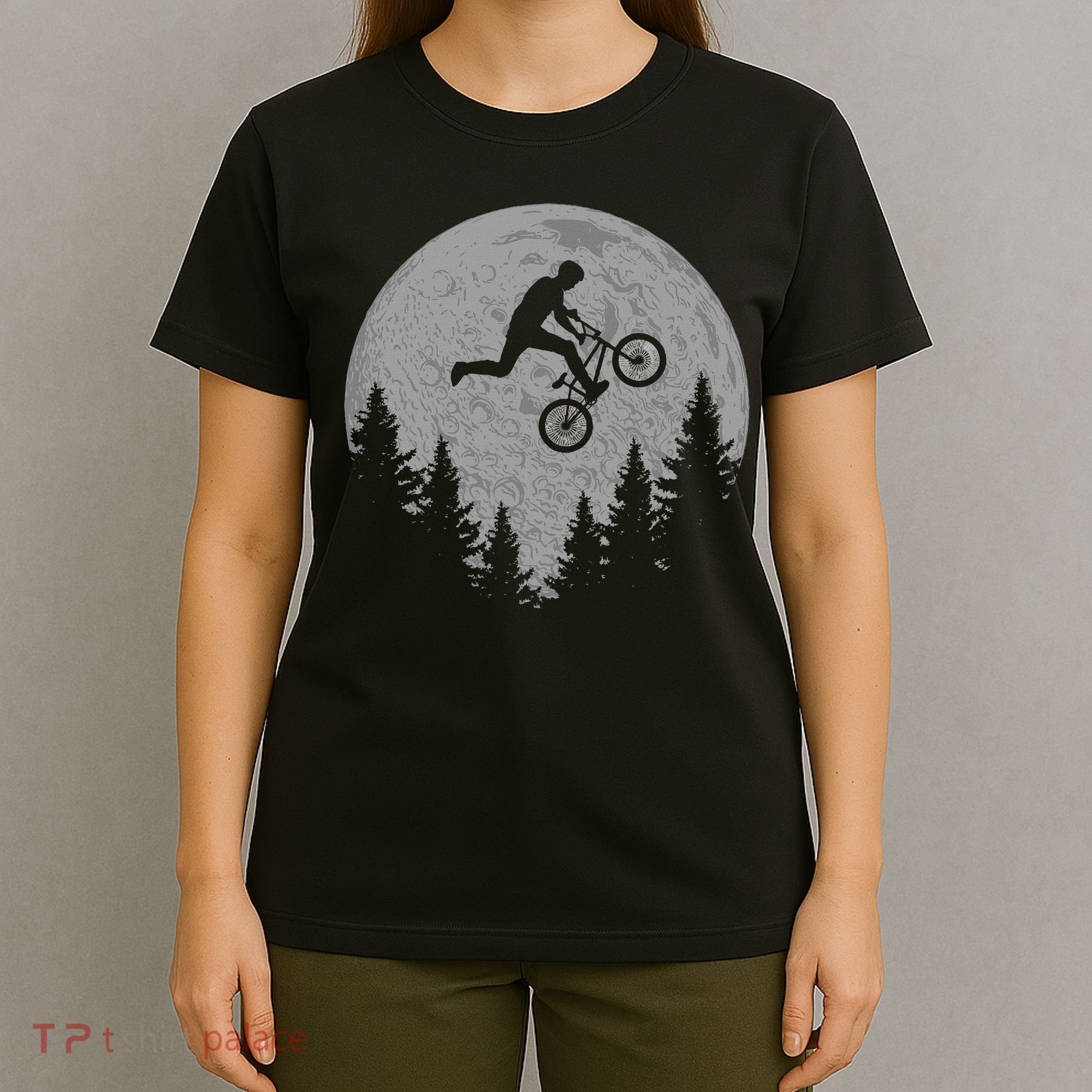 Bmx Stunt Dirt Bike Moon Freestyle Rider Gift T-Shirt