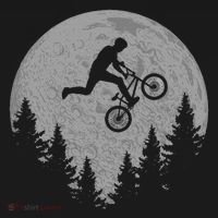 Bmx Stunt Dirt Bike Moon Freestyle Rider Gift T-Shirt thumb 7