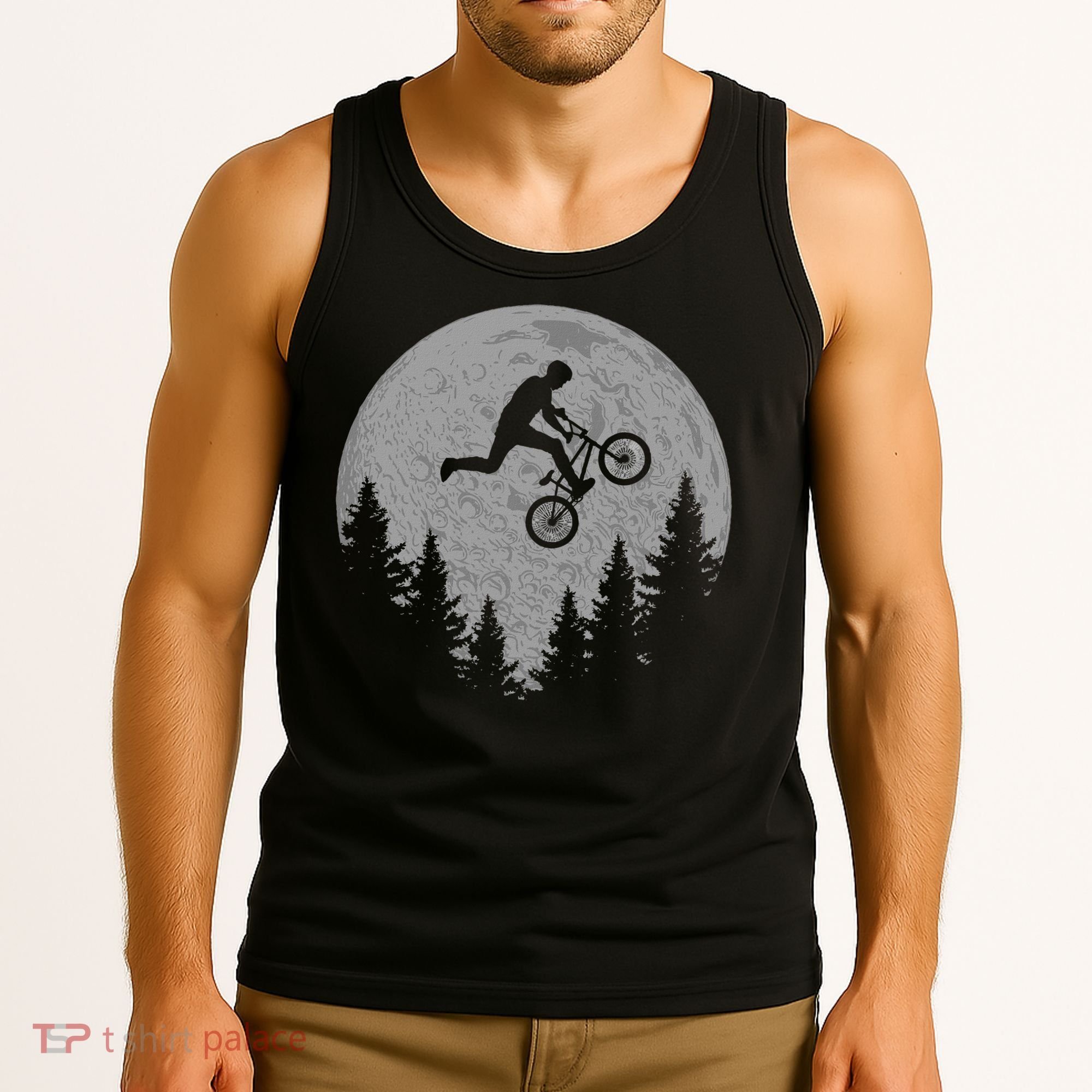 Bmx Stunt Dirt Bike Moon Freestyle Rider Gift Tank Top
