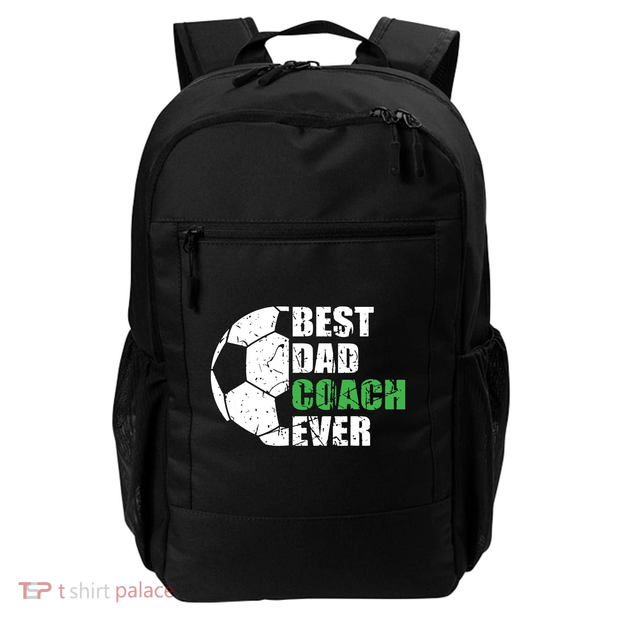 Best Soccer Dad Coach Ever Retro Father Soccer Coach Dad Backpack