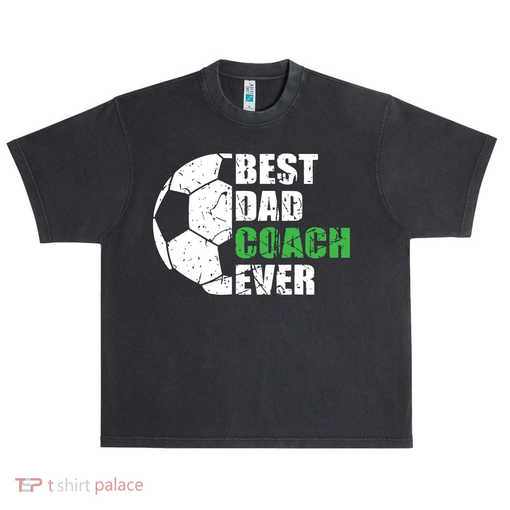 Best Soccer Dad Coach Ever Retro Father Soccer Coach Dad Urban Oversized Heavyweight T-Shirt