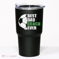 Best Soccer Dad Coach Ever Retro Father Soccer Coach Dad Tumbler thumb 0
