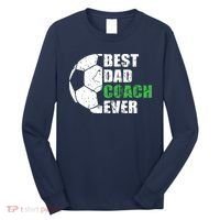 Best Soccer Dad Coach Ever Retro Father Soccer Coach Dad Long Sleeve Shirt thumb 0