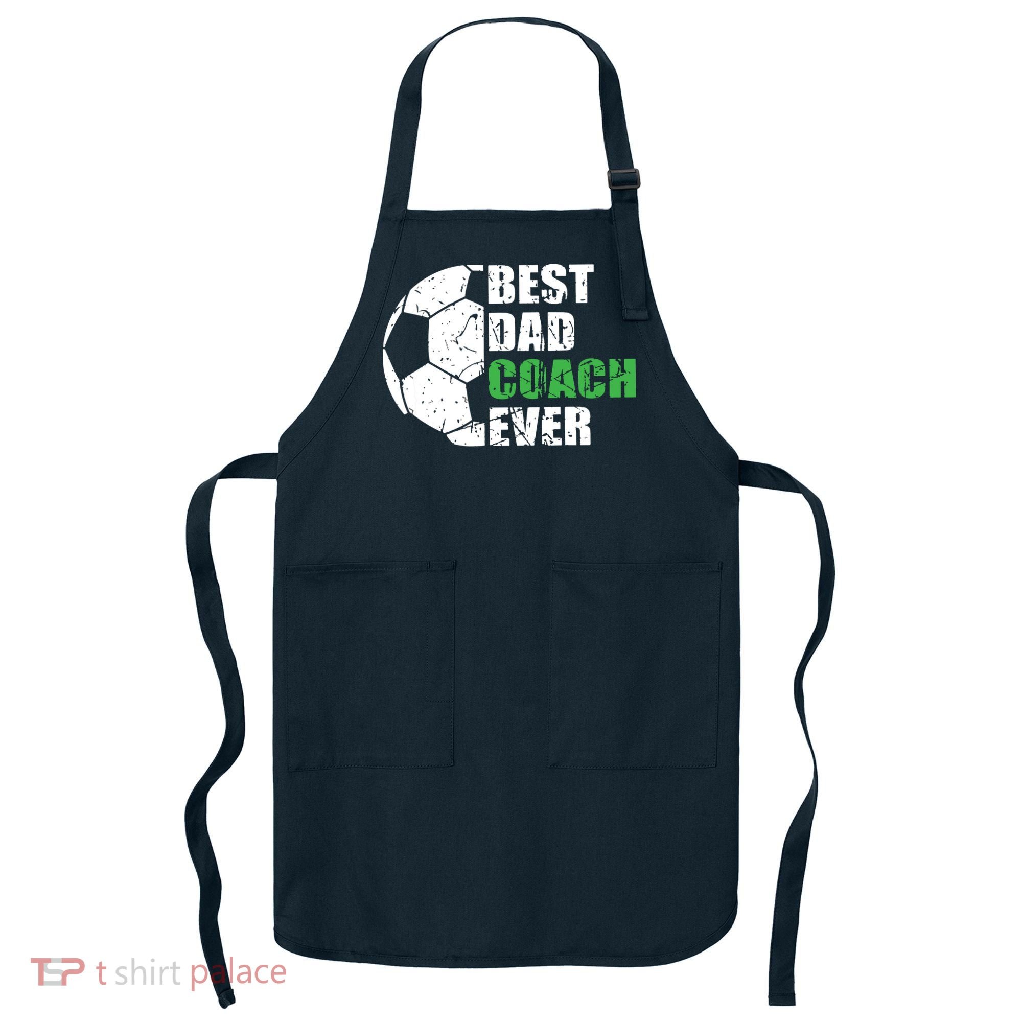 Best Soccer Dad Coach Ever Retro Father Soccer Coach Dad Apron