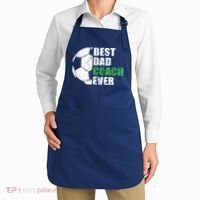 Best Soccer Dad Coach Ever Retro Father Soccer Coach Dad Apron thumb 2