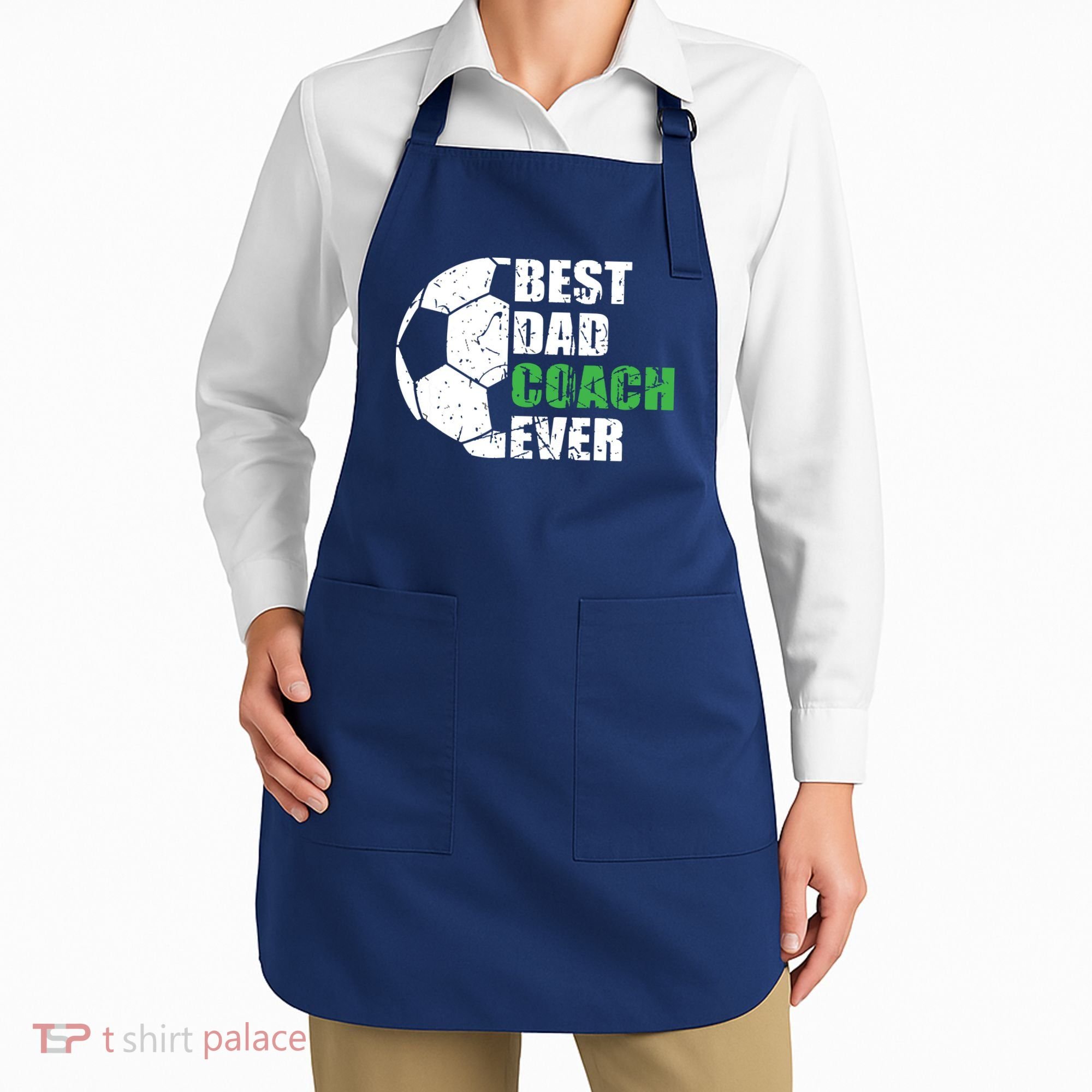 Best Soccer Dad Coach Ever Retro Father Soccer Coach Dad Apron