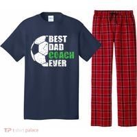 Best Soccer Dad Coach Ever Retro Father Soccer Coach Dad Pajama Set thumb 0