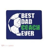 Best Soccer Dad Coach Ever Retro Father Soccer Coach Dad Mousepad thumb 0