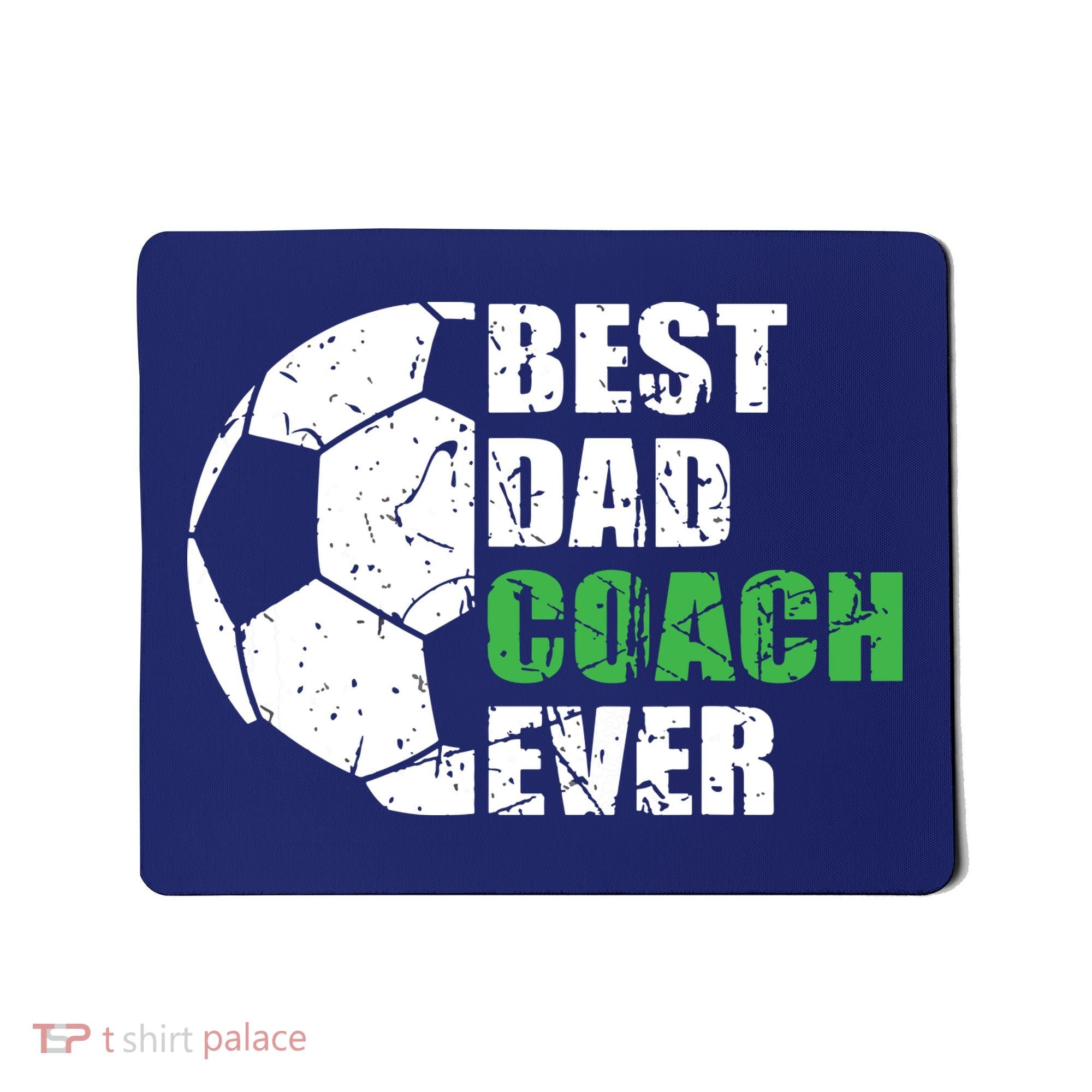 Best Soccer Dad Coach Ever Retro Father Soccer Coach Dad Mousepad