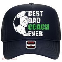 Best Soccer Dad Coach Ever Retro Father Soccer Coach Dad Hat thumb 0