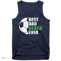 Best Soccer Dad Coach Ever Retro Father Soccer Coach Dad Tank Top thumb 0