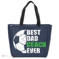Best Soccer Dad Coach Ever Retro Father Soccer Coach Dad Tote Bag thumb 0