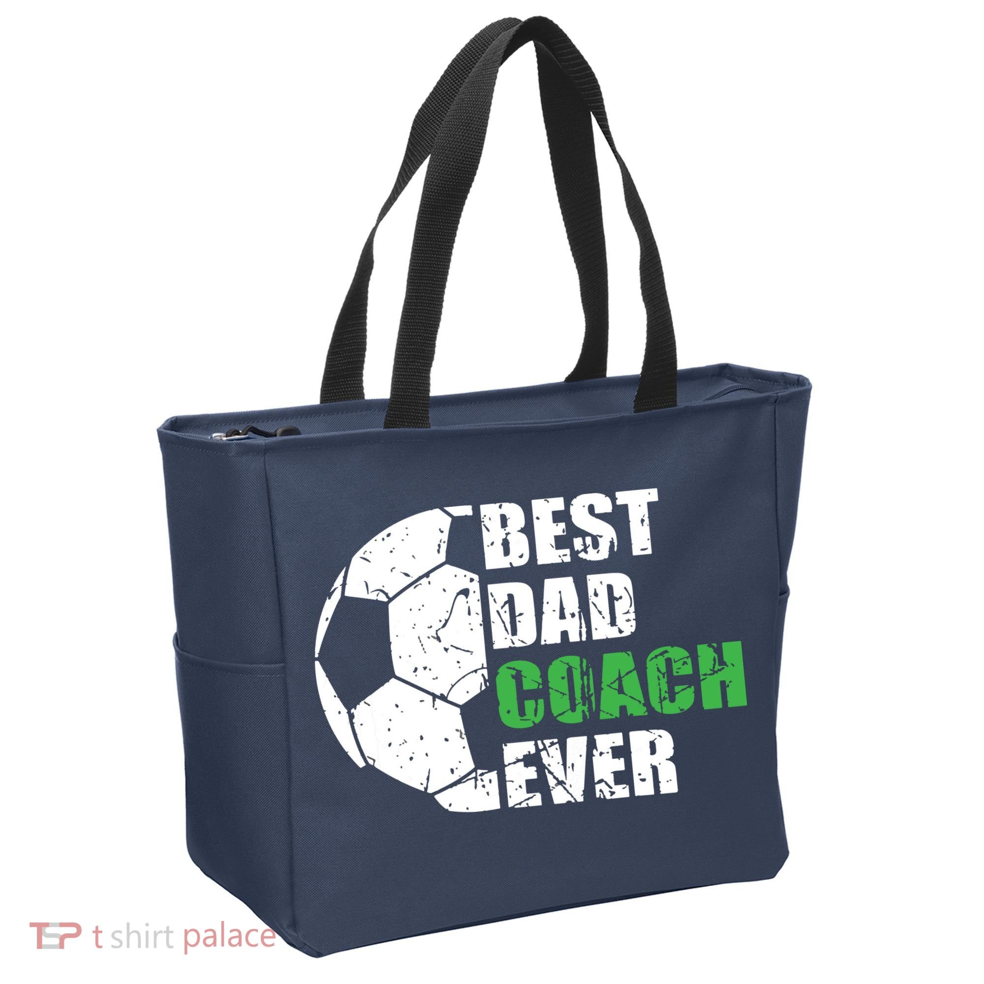 Best Soccer Dad Coach Ever Retro Father Soccer Coach Dad Tote Bag