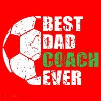 Best Soccer Dad Coach Ever Retro Father Soccer Coach Dad Santa Hat thumb 1