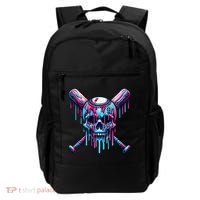 Baseball Skull Drip Baseball Drip Baseball Ice Cream Drip Backpack thumb 0
