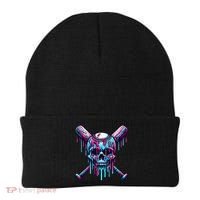 Baseball Skull Drip Baseball Drip Baseball Ice Cream Drip Beanie thumb 0