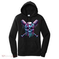Baseball Skull Drip Baseball Drip Baseball Ice Cream Drip Women's Hoodie thumb 0