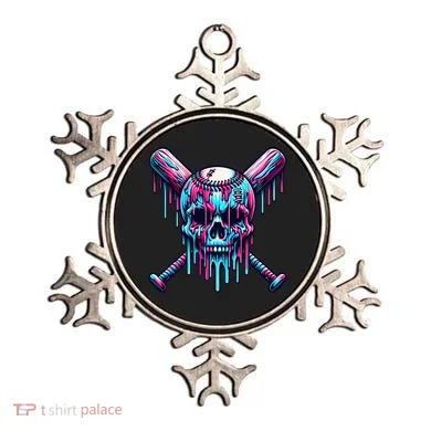 Baseball Skull Drip Baseball Drip Baseball Ice Cream Drip Ornament