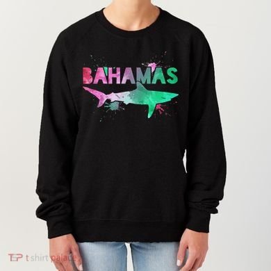 Bahamas Shark Diving Surfer Souvenir Gift Women's Sweatshirt