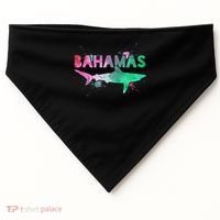 Bahamas Shark Diving Surfer Souvenir Gift USA-Made Doggie Bandana thumb 0